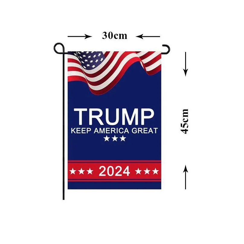 donald trump 2024 flag 30x45cm maga banner keep amercia garden flags