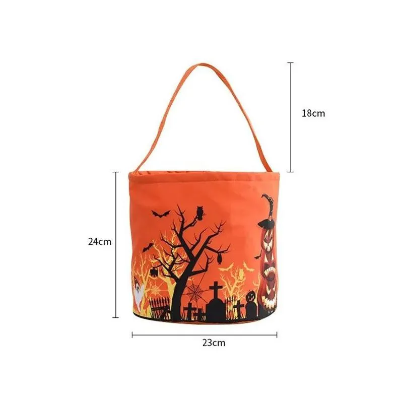 halloween candy bucket with led light halloween basket trick or treat bags reusable tote bag pumpkin candy gift baskets for kids party supplies