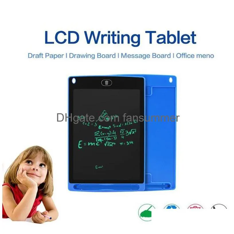 8.5 inch digital graphics tablet lcd writing electronic drawing pad board handwriting tablets with pen battery for kids gift to draw