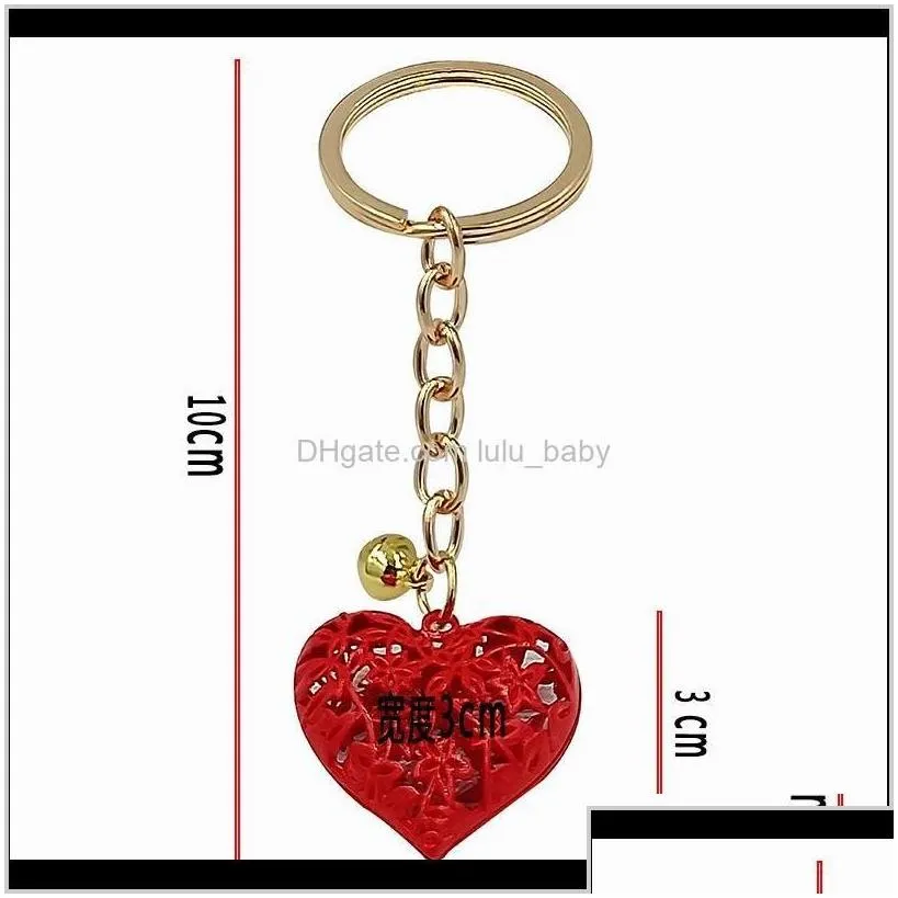 Aessories20Pcs/Lot Wholesale Hollow Heart Fashion Charm Cute Purse Bag Pendant Car Keyring Chain Ornaments Gift Keychains T200804 655 Drop