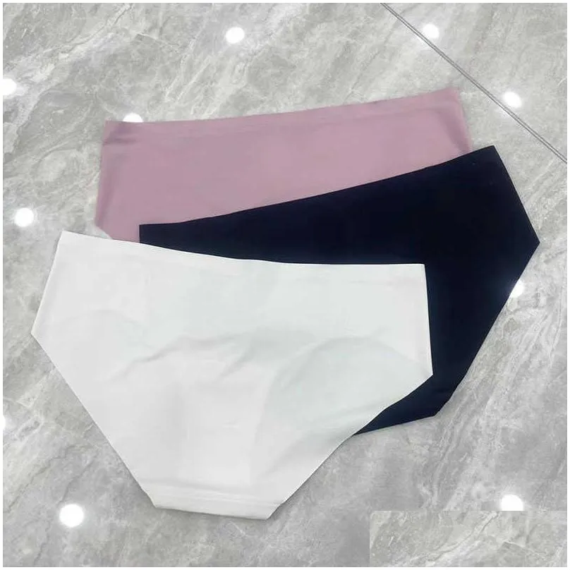 3pcs Women Panties Seamless Briefs LU-18 Swim Wear Female Underwear Low Rise Underpants Sexy Lingerie Pantys