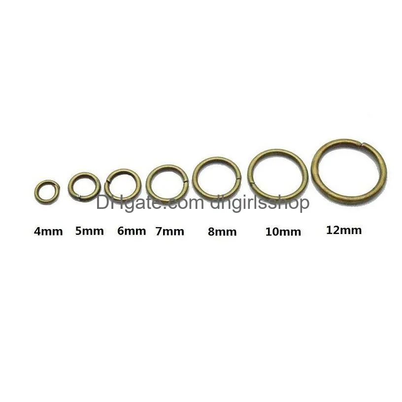 4-12mm diy accessories iron ring connectors opening manual connection ring single circle jewelry findings 100pcs/lot