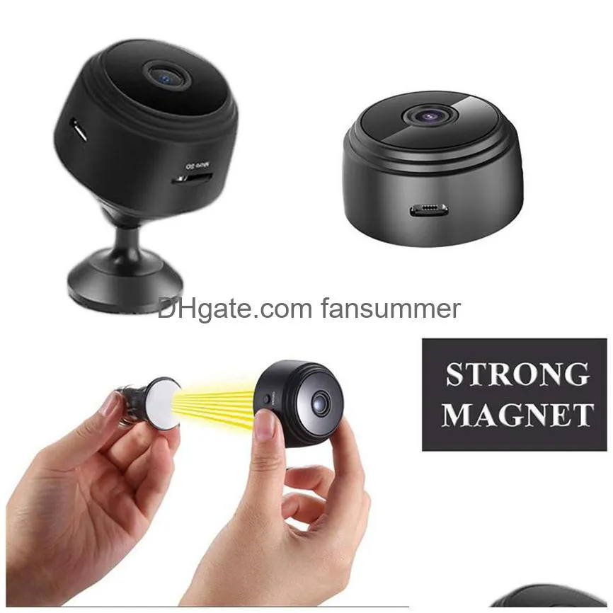 magnetic wifi ip mini camera a9 hd 1080p infrared night vision micro camera home security surveillance camcorder support motion