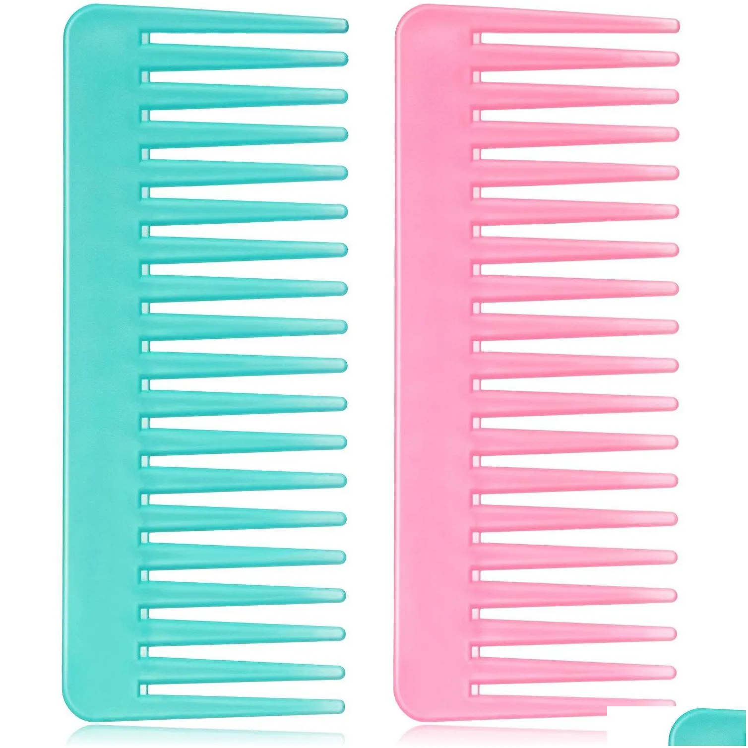 Hair Brushes Wide Pick Comb Plastic 6 5 Inch Lift For Curly Hairs Smooth Afro Hairdressing Tool Salon Home Red Yellow Purple Lulubaby