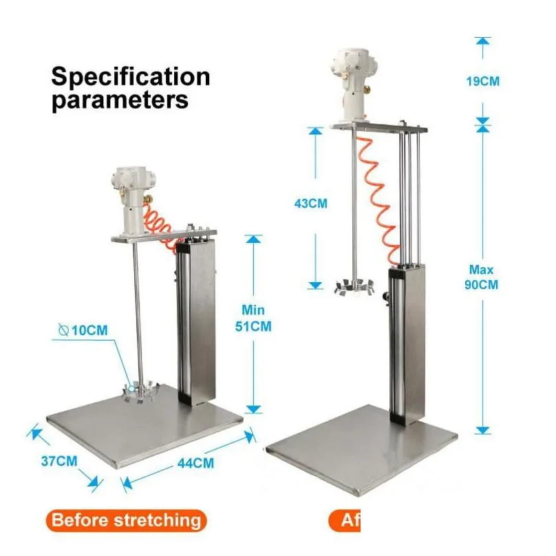 pneumatic tools automatic lift agitator 5 gallon mixer paint stirrer machine 20 liter capacity dispersion