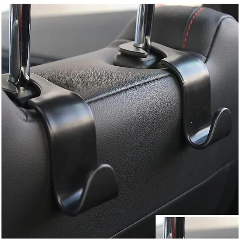 hooks rails 2pcs universal car seat headrest hook back organizer hanger storage purse handbag clothes grocery baghooks