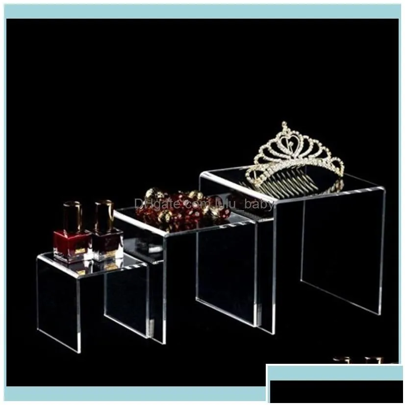 Jewelry Packaging & Display Jewelryjewelry Pouches Bags Set Of 6 3 4 5 Inch Showcase Acrylic Riser Cake Stand Home Wedding Candy Dessert