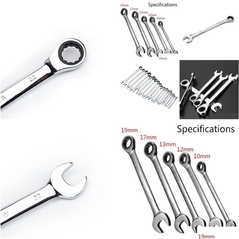 hand tools 6-32mm professional ratchet combination metric wrench set crv72 screwdriver torque gear socket nut removal repair tool