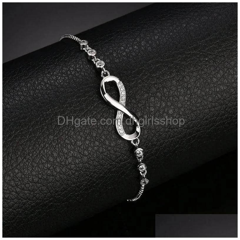 girls adjustable link chain bracelet bangle for women bar rose gold sliver color jewelry