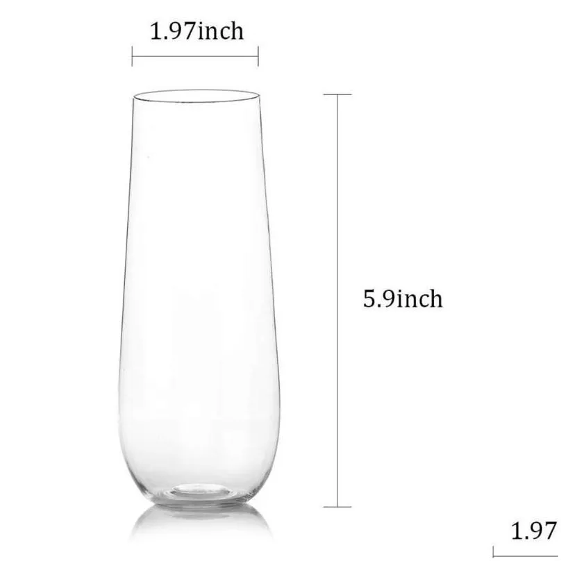 disposable dinnerware plastic wine party white champagne coupes cocktail glass flutes cup 1/10/20 piece