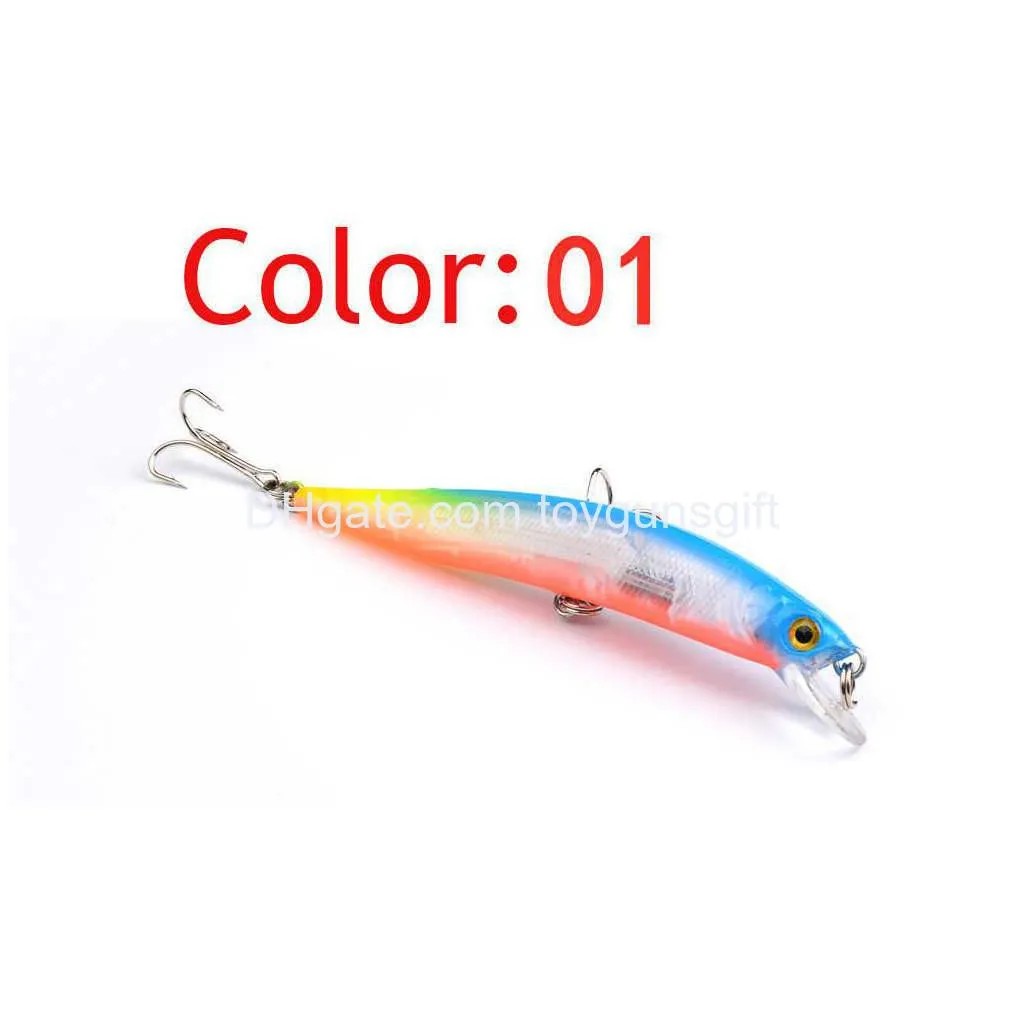 1 pcs 10cm 8.37g lifelike floating japan hard bait minnow fishing lure tight wobbler jerk bait treble hooks plastic isca fish