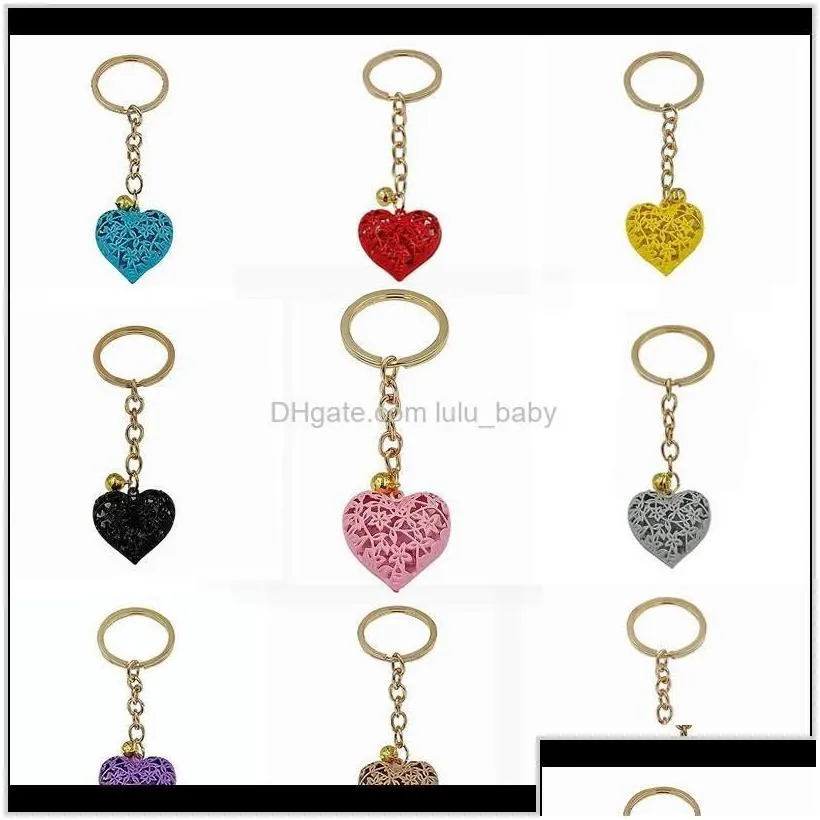 Aessories20Pcs/Lot Wholesale Hollow Heart Fashion Charm Cute Purse Bag Pendant Car Keyring Chain Ornaments Gift Keychains T200804 655 Drop