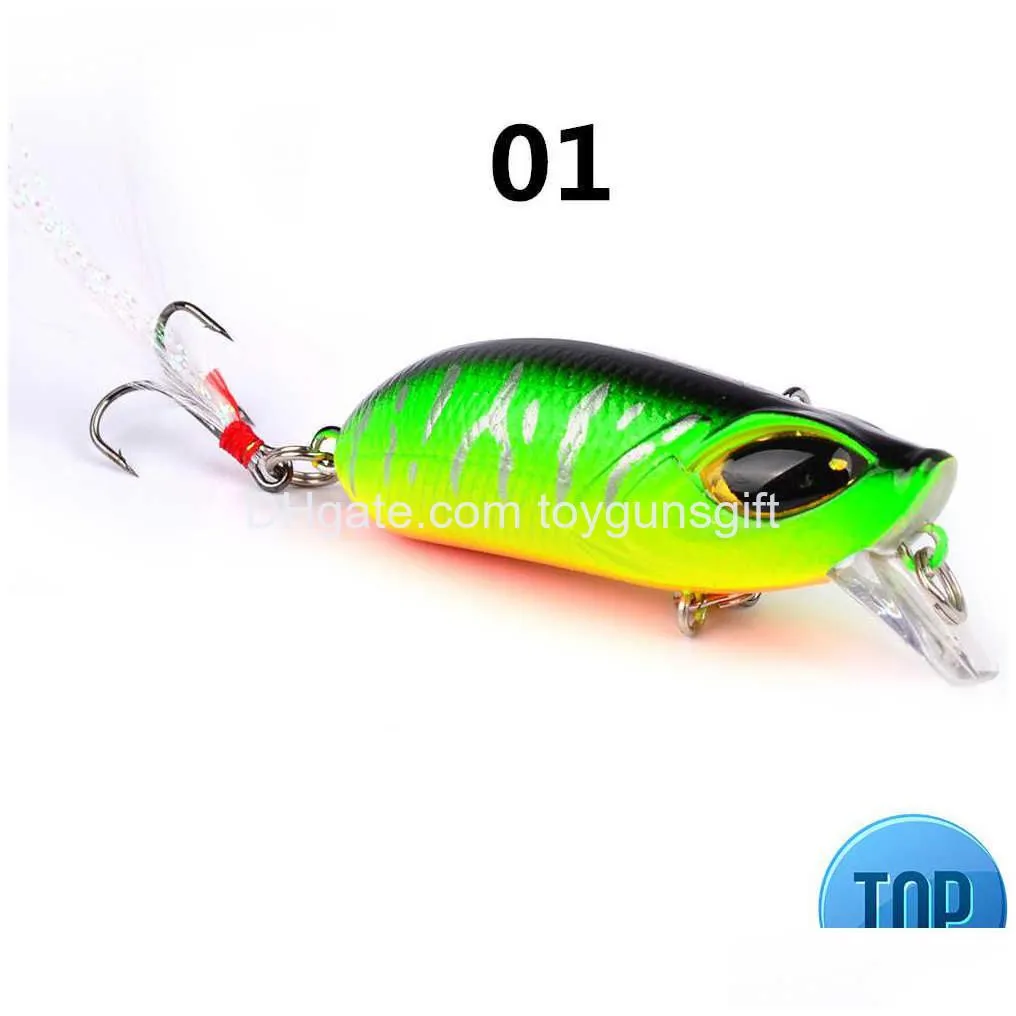 1pcs 5.5cm8.2g hard fishing lures sinking jerkbait vib rattlin hook wobblers deep dive sinking sea ocean artificial plastic bait