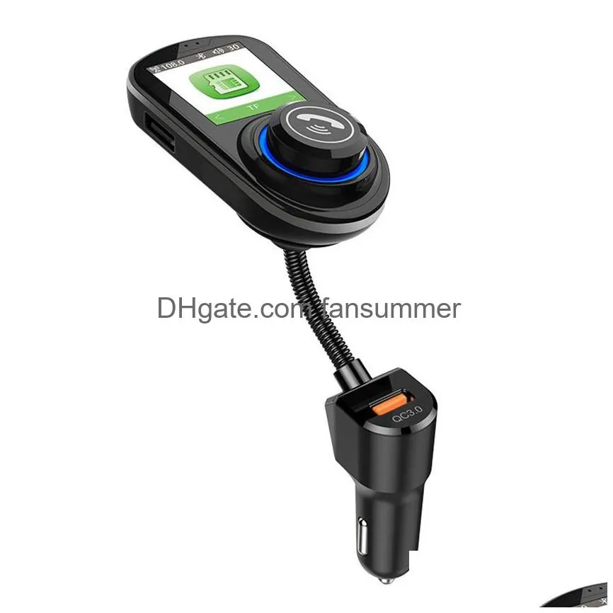 g45 bluetooth hands-free car kit with qc3.0 usb port  fm transmitter support tf card mp3 music player vs bc06 t10 t11 x5 g7 cars