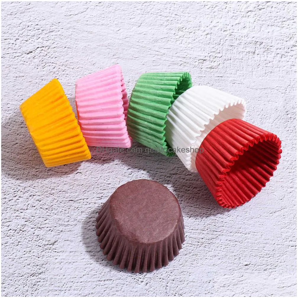  500/1000pcs cake paper cups mini colorful chocolate paper liners muffin cases cake liner baking cup home kitchen pastry tools