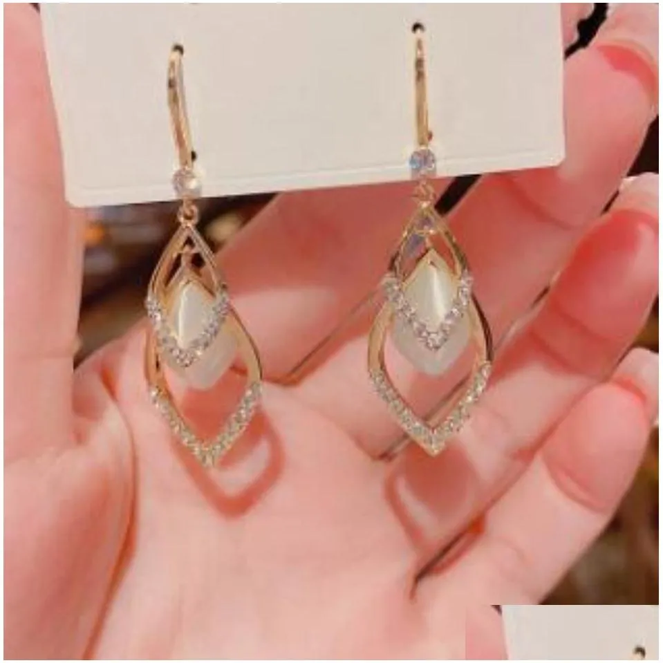 Ins Fashion Designer Front Back Double Sided Luxury Rhinestone Diamonds Pearl Earrings For Woman Girls Epwvk Vhaea