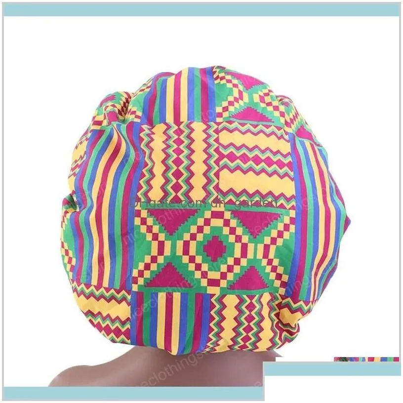 Extra Large Size African Pattern caps Print Women Satin Lined Headwrap Bonnets Night Sleep Winter Hat Ladies Turban Txrbx Beanieskull Caps
