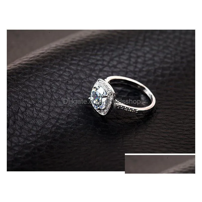 wedding rings 2023 fashion cz ring fine jewelry anillos mujer claddagh anel femme silver color for women