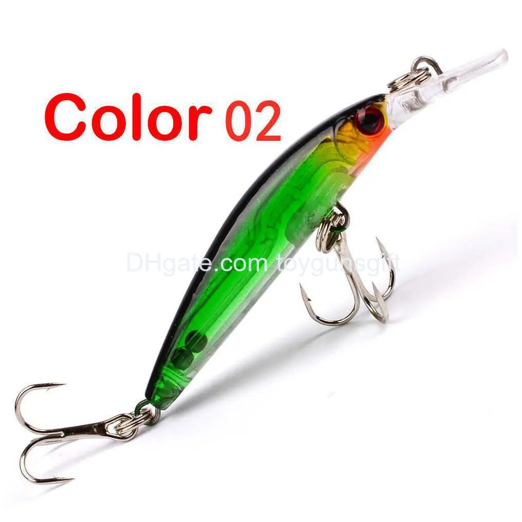 1 pcs 7cm/3.9g bend minnow fishing lure hard bait aritificial wobblers fishing tackle big crankfish bait plastic lure 4 colors