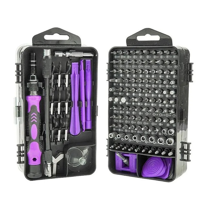 professional hand tool sets screwdriver set 138 in 1 precision repair kit magnetic torx hex bit for phone pc tools