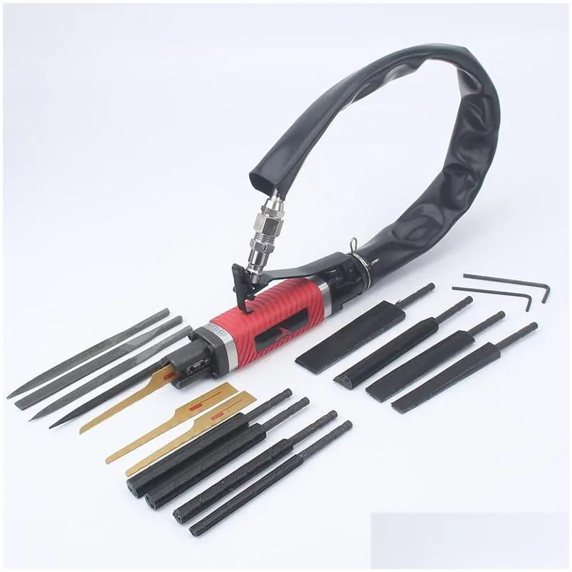 pneumatic tools quality af5a-q dual-use reciprocating air saw file polishing cutting tool with pad rods