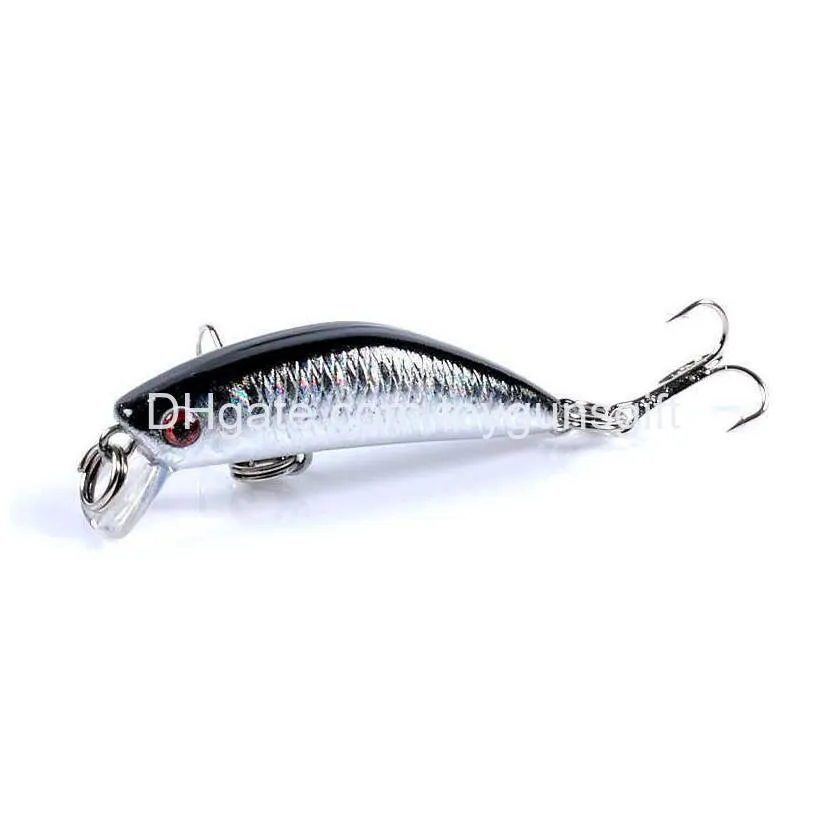 1 pcs 4.5cm2.8g fishing lure quality minnow lure 3d eyes plastic hard bait pesca artificial jig wobblers crank bait fishing bait