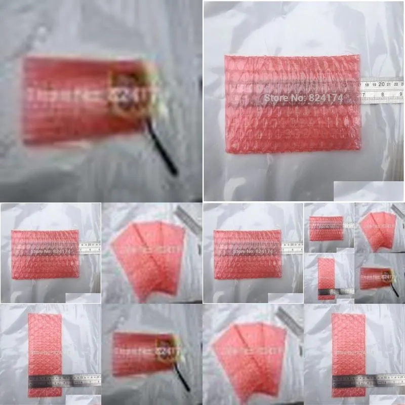 wholesale wholesale-9x17cm 200pcs bubble envelopes wrap bags/ anti-static pouches/ red color pe mailer packing bag 