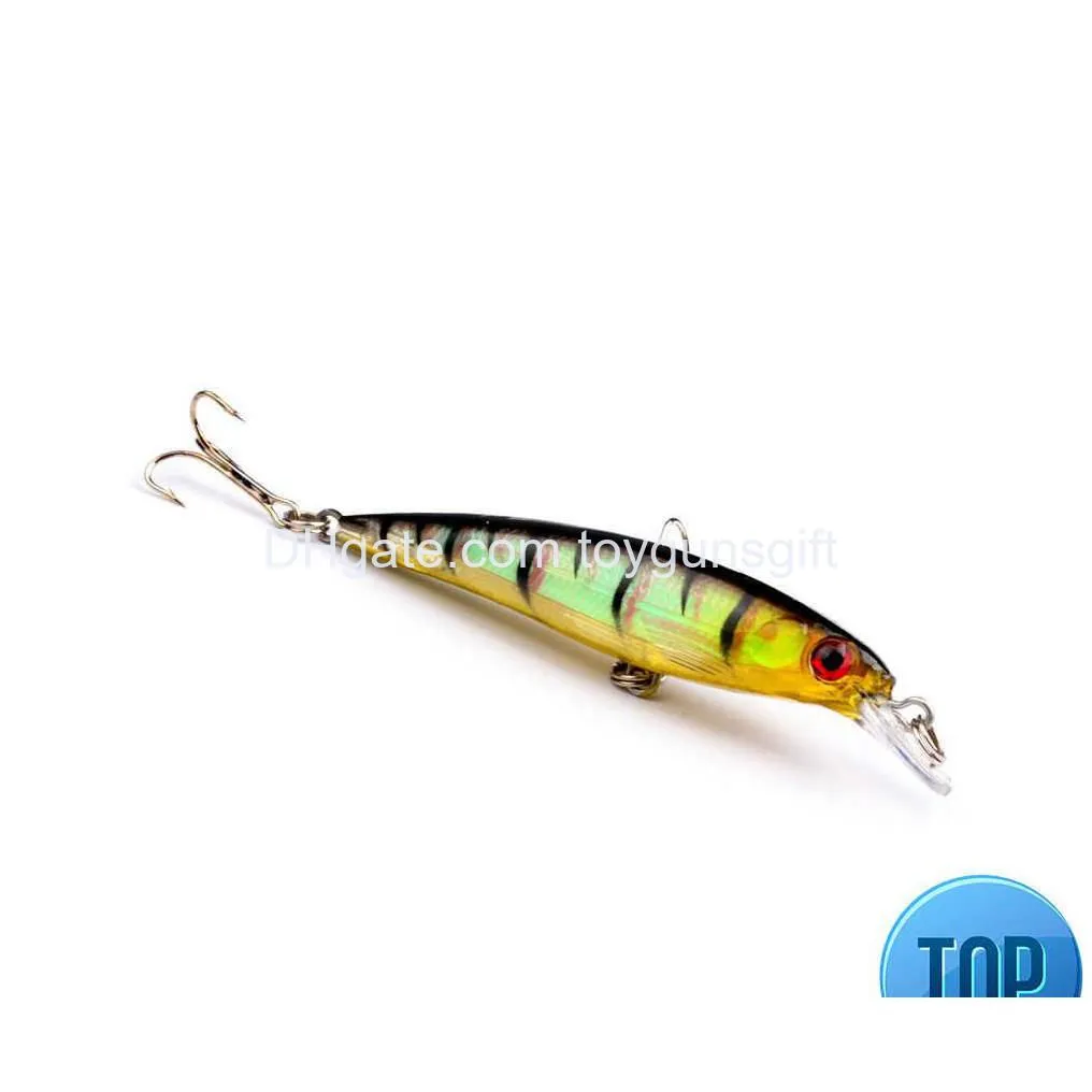 1pcs minnow pesca wobblers fishing lure hard bait 8.2cm7.3g swim bait with treble hooks isca artificial pike bait fishing tackle