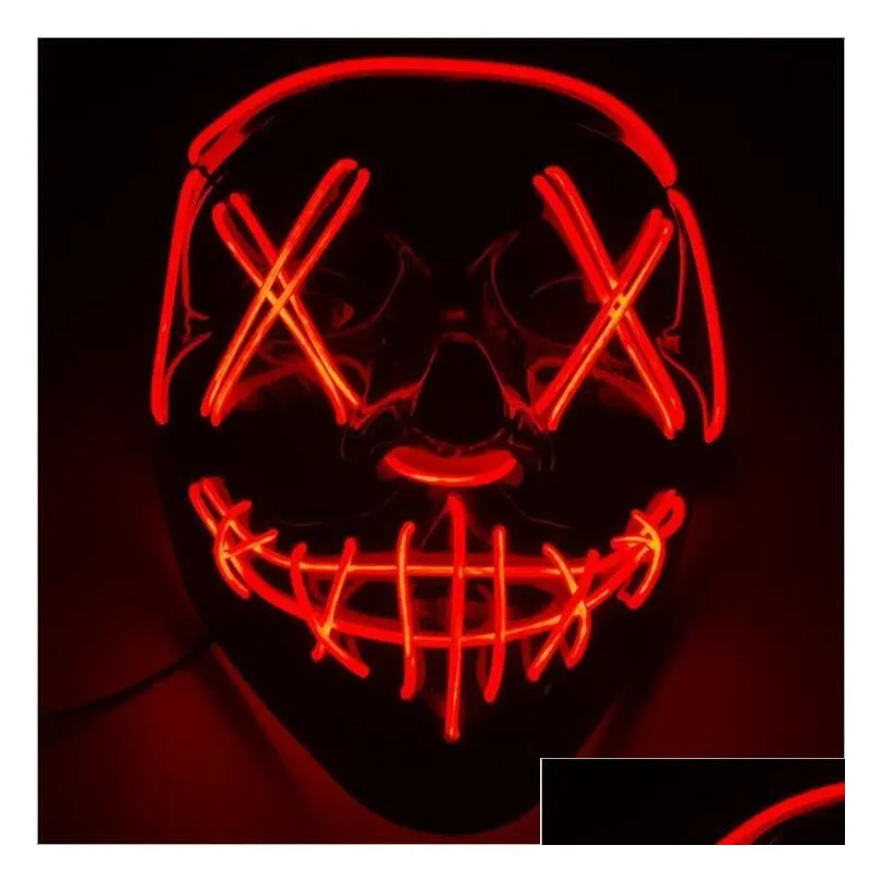 halloween toys funny mask led light up the purge election year festival cosplay costume supplies party masks