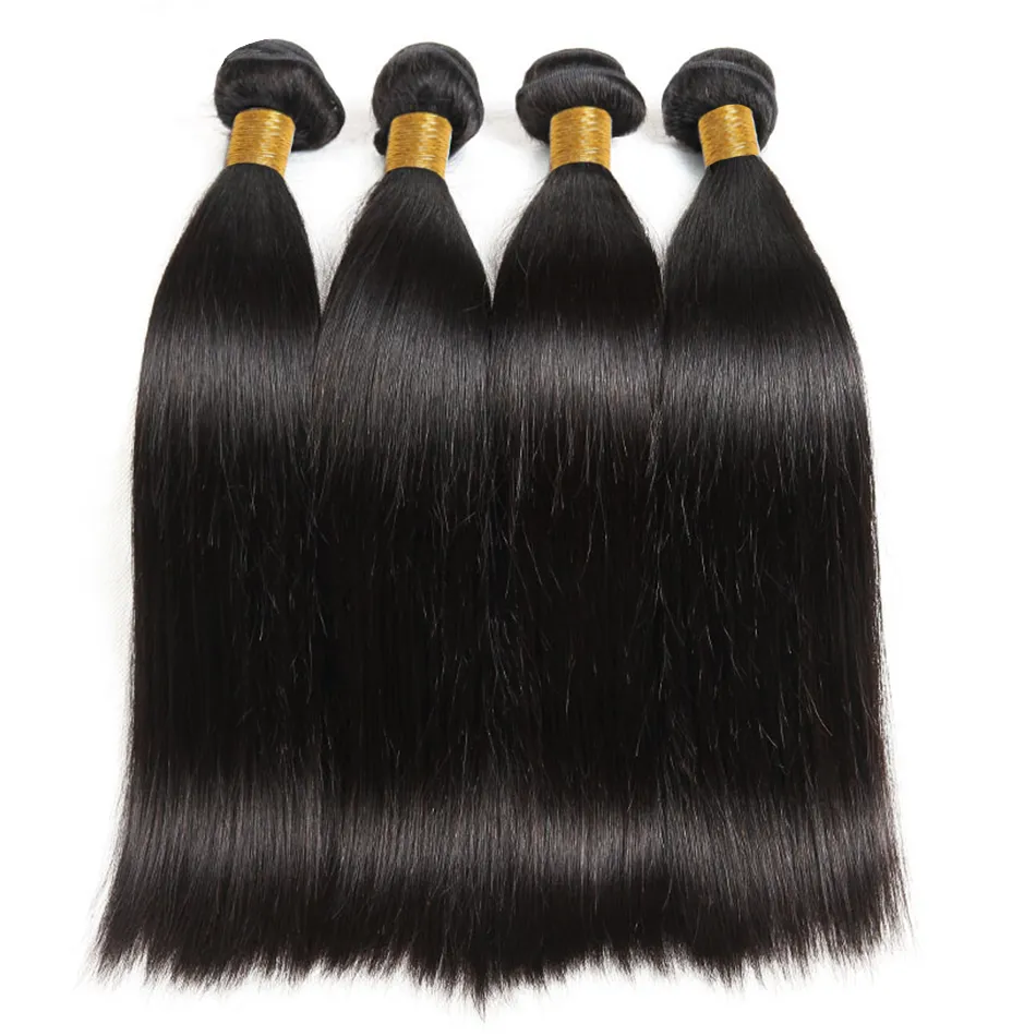 Bone Straight Human Hair Bundles Long 30Inch 1/3/Deals Sale For Black Women Brazilian Remy Hair Extension Natural Color
