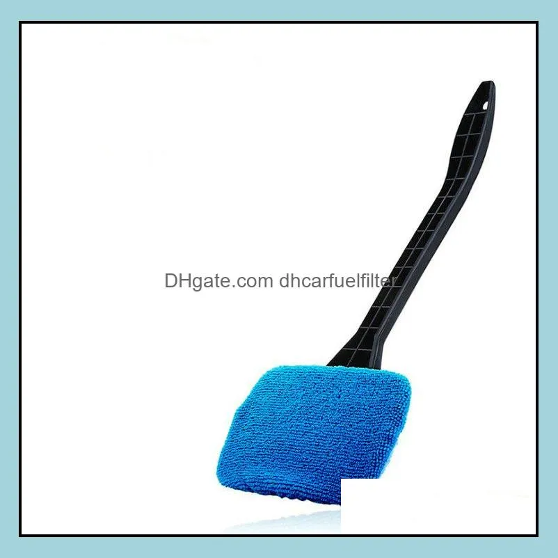 Car Sponge 1Pcs Detachable Auto Window Cleaner Brush Microfiber Wiper Cleaning With Cloth Pad Tool