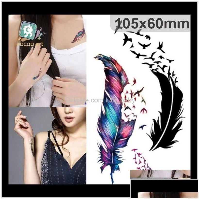 Waterproof Henna Tatoo Selfie Fake Body Sticker Colorful Butterfly 3D Stickers Art Flash Ctyfp Tattoos Q5K12