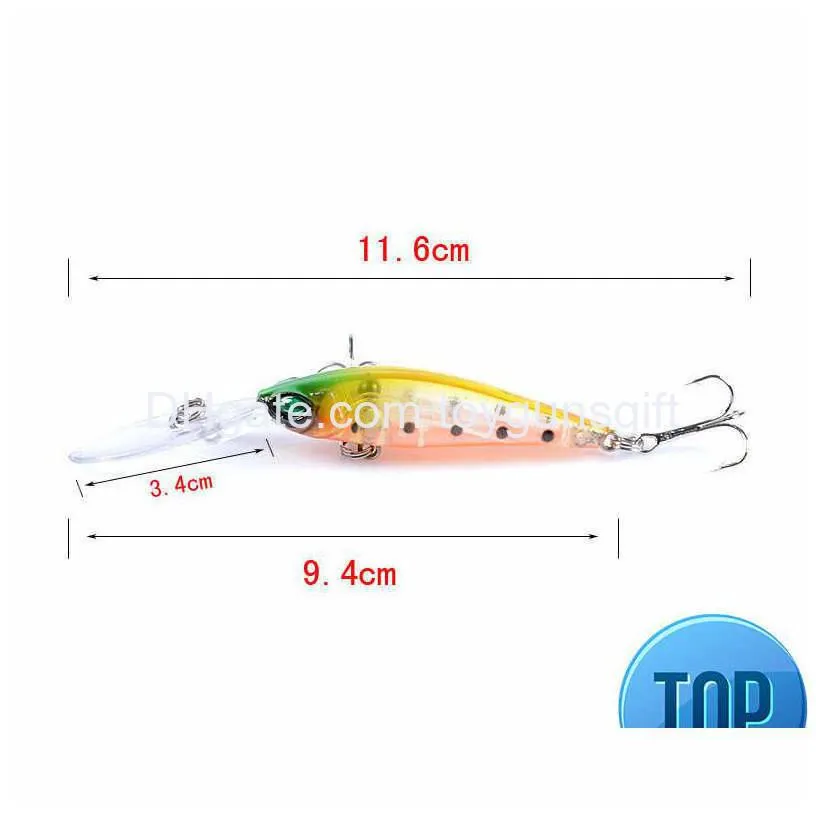 1 pcs fishing lure 9.4cm 6.2g floating wobbler artificial swim bait high quality bass pike jerk bait isca pesca fishing tackle