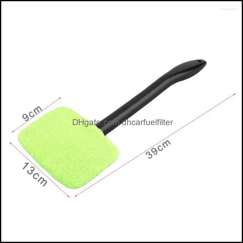 Car Sponge 1Pcs Detachable Auto Window Cleaner Brush Microfiber Wiper Cleaning With Cloth Pad Tool
