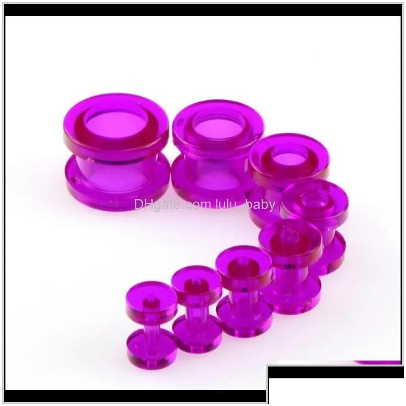 Wholesale 1 Set 8Pcs Gauges Soft Sile Body Jewelry Stretchers Multi Colors Size From 212Mm Jluka Rw3Re
