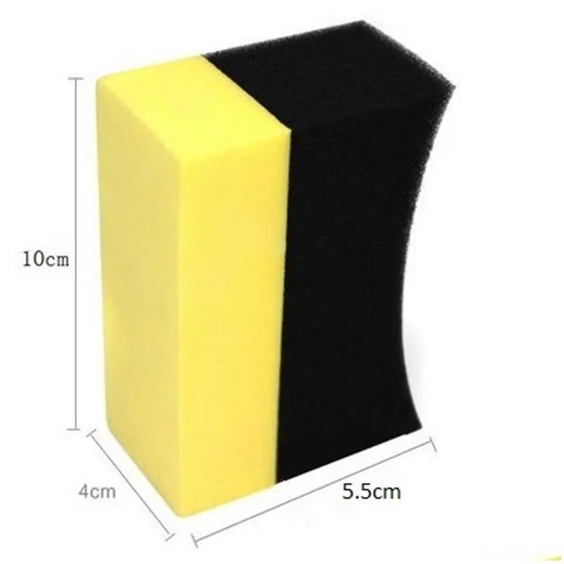 car professional wax foam polishing sponge car wash curved foam sponge eva cleaning tool auto care u-shape tyre tire brush