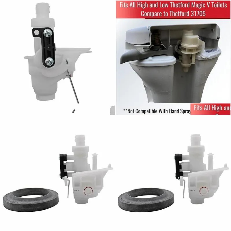 parts upgraded toilet water module assembly compare to thetford 31705 valve magic v toilets leak resistant increased lifespan