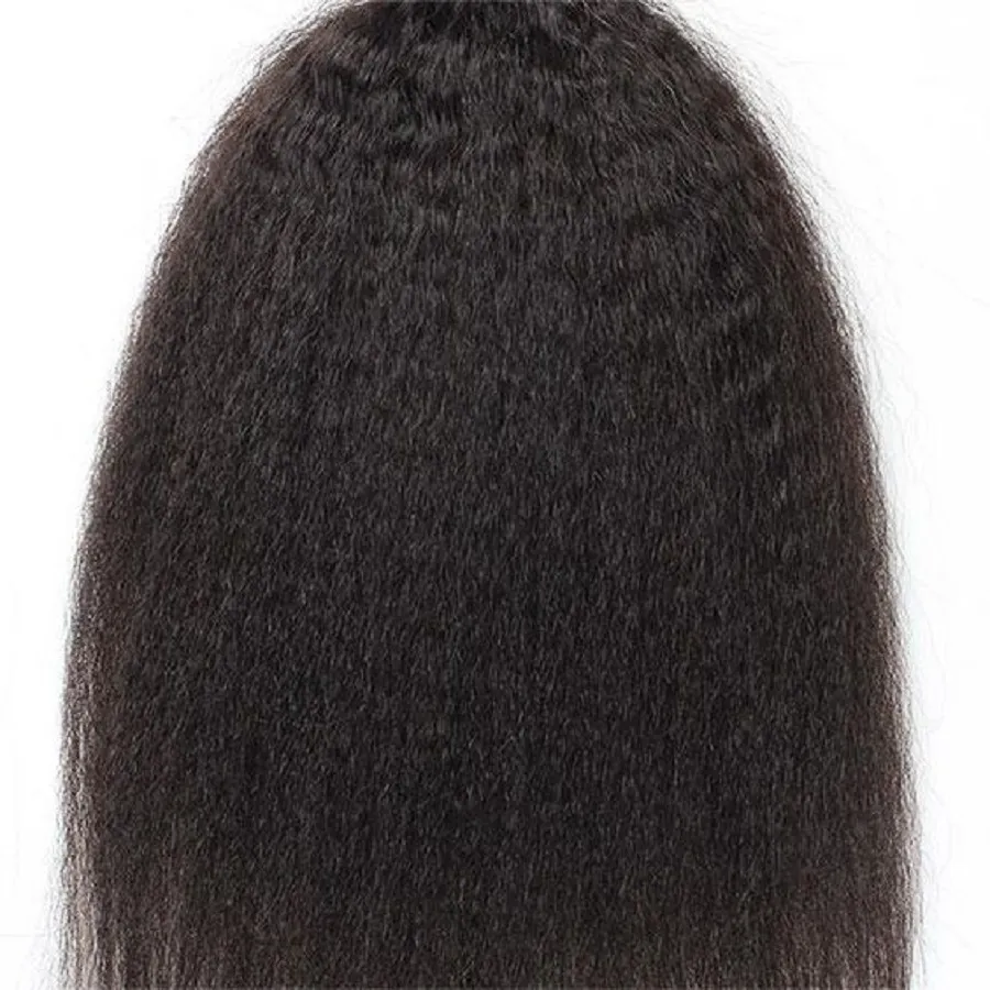 34 36 38 40 Inch Kinky Straight Hair Bundles 100% Human Hair Weave Extensions Brazilian Remy Hair Yaki Straight Bundles 1/3/