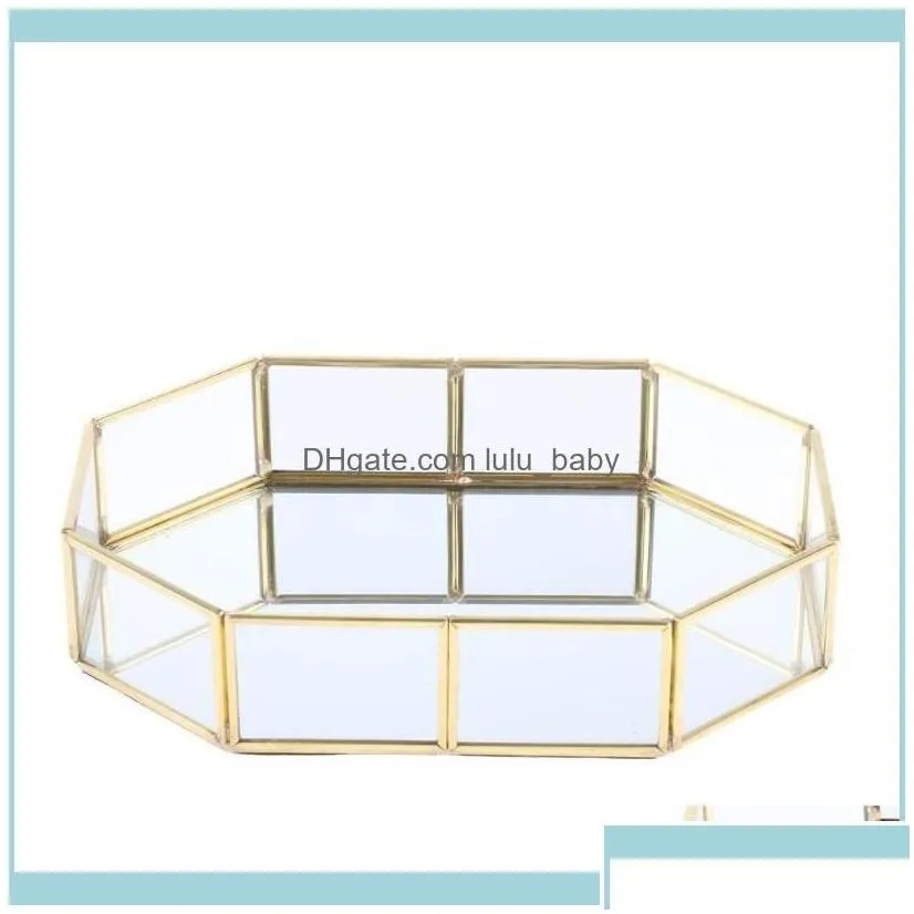 Packaging & Jewelrytrinket Storage Case Shinnie Women Jewelry Dispaly Stand Pyramid Clear Glass Box Jewellery Display Vanity Tray For Girl