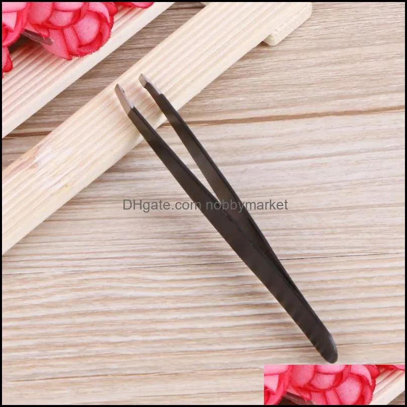 1pcs Eyebrow Tweezers Stainless Steel Face Hair Removal Eye Brow Trimmer Eyelash Clip Cosmetic Beauty Makeup Tool