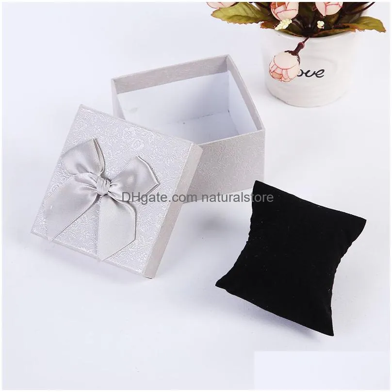 gift watch boxes bracelet box packaging jewelry durable bangle bowknot storage case