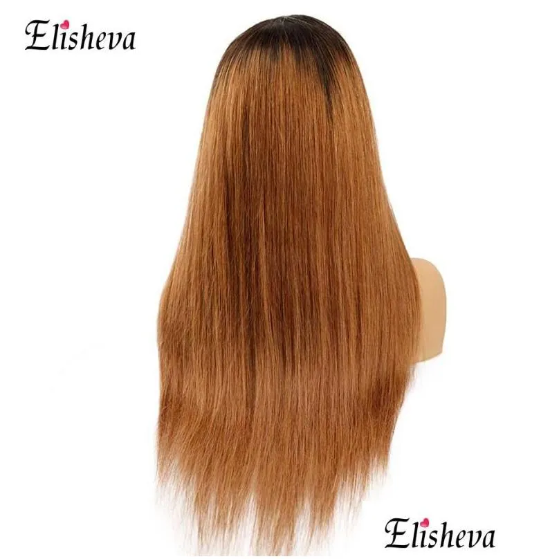 Ombre Human Hair Wig Lace Front Colored Human Hair Wigs with Bangs T1B/99J T1B/27 Peruvian Lace Front Wigs Bleached Knots Remy