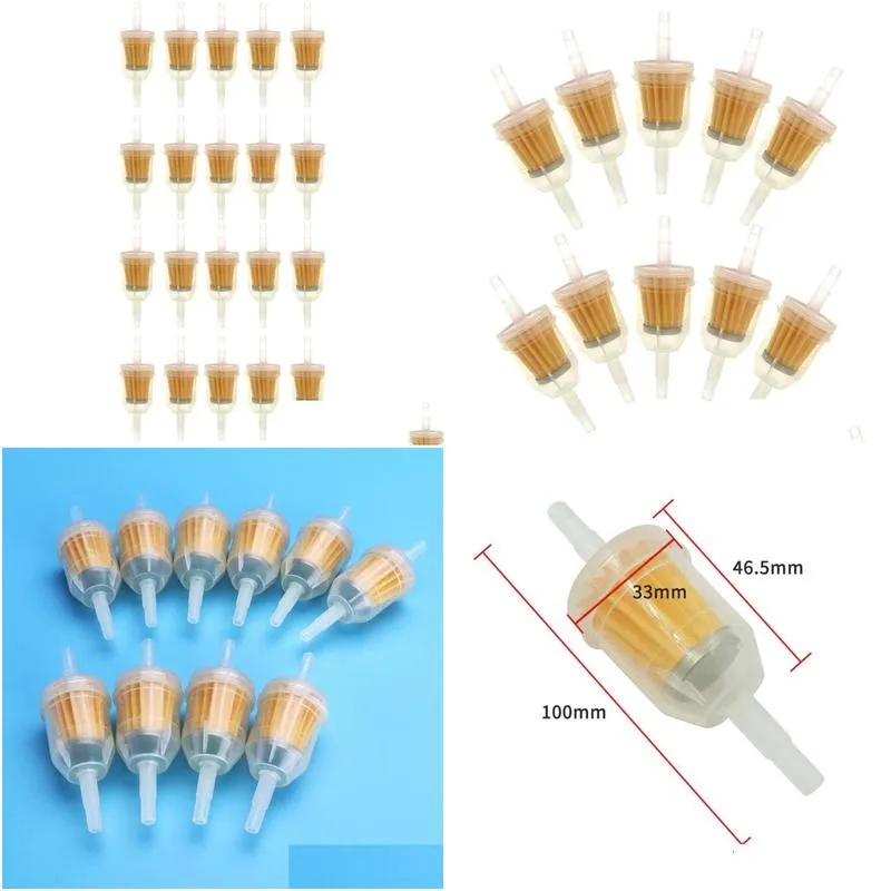 parts 20 pcs useful motorcycle gasoline filters practical petrol gas
