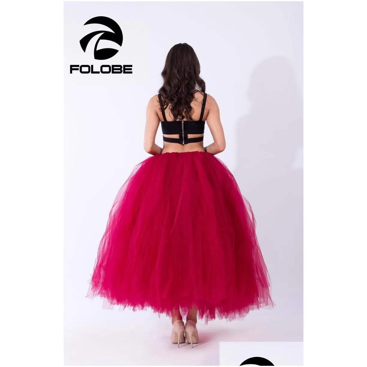 skirts handmade stock wine red pleated maxi tulle womens elegant big swing long high waist adult tutu skirtskirtsskirts