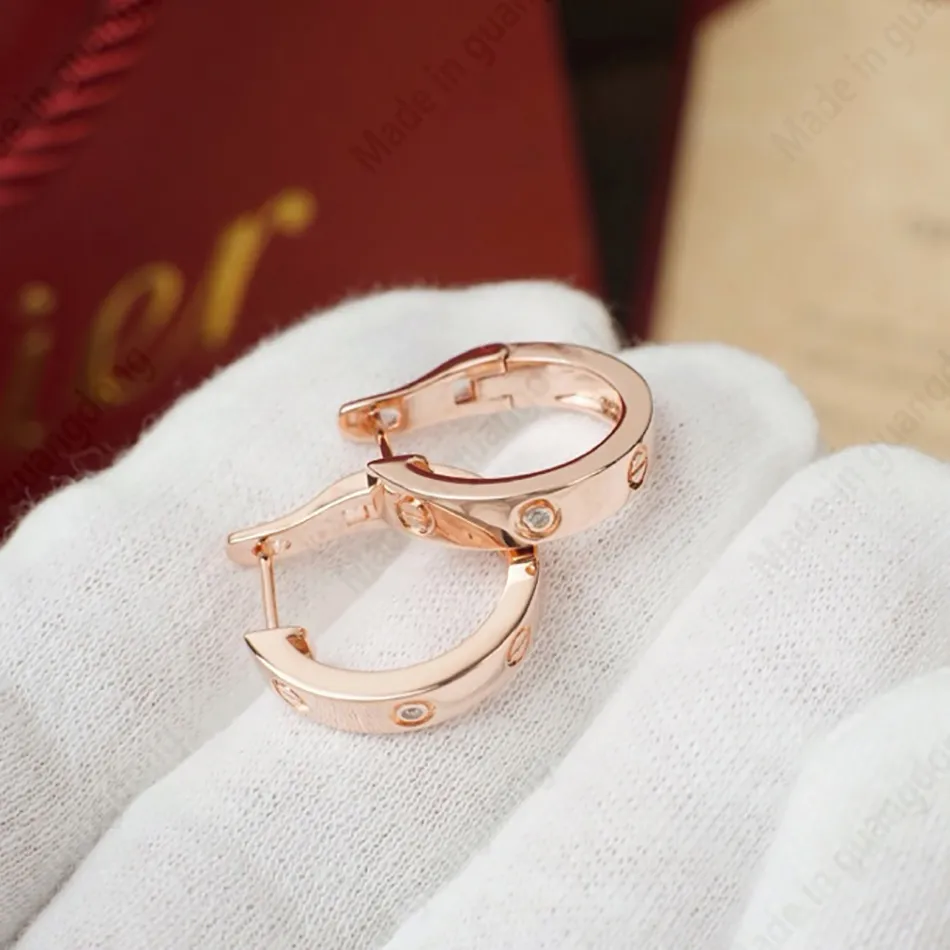 luxury jewelry designer earrings designer jewelry Set woman 18k gold plate jewelry with diamond earrings womens ear pendants Christmas Valentine's Day Gift Fashion