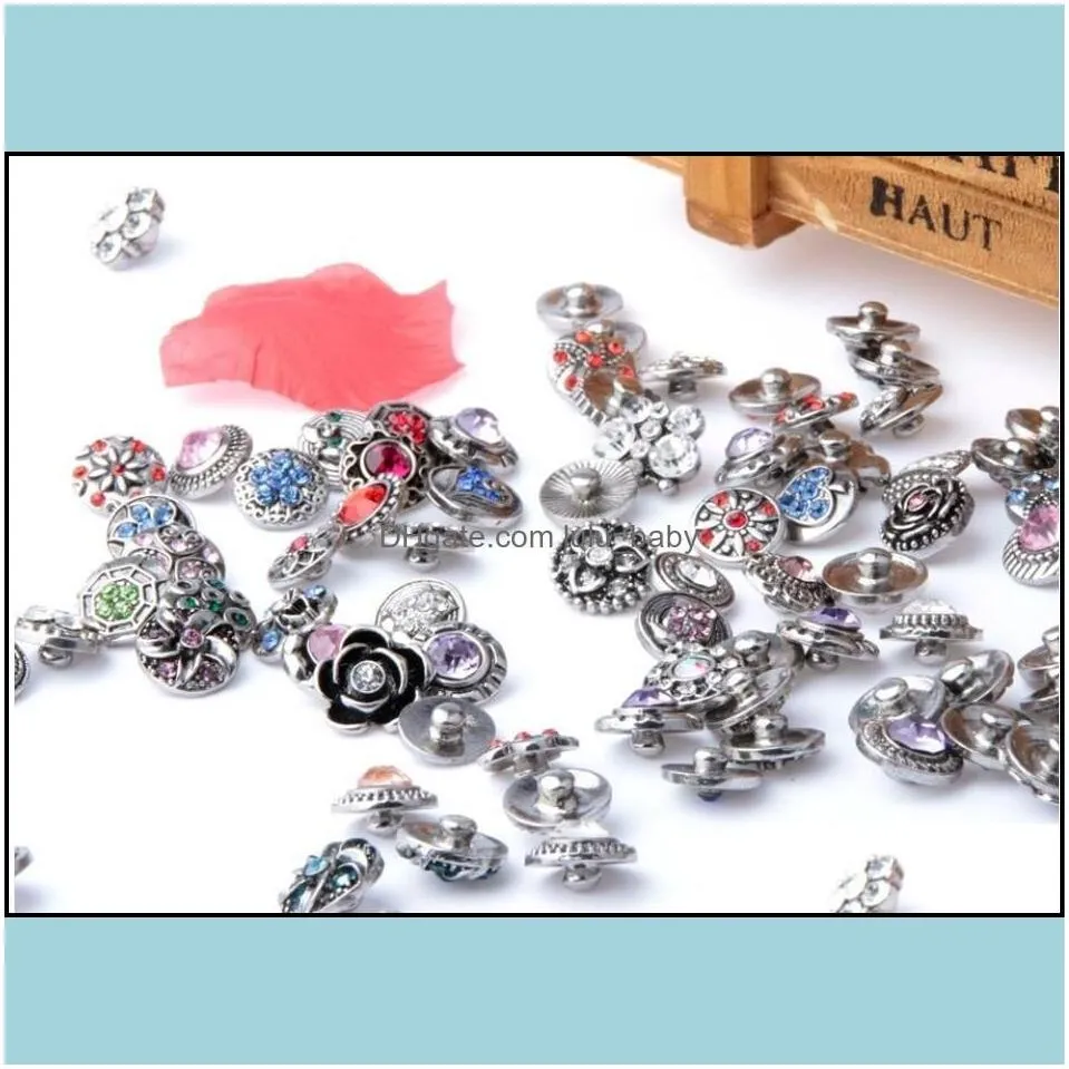 Charm Bracelets Jewelry 12Mm Snap Button Mixed Style Diy Interchangeable Chunk Buttons Fit Noosa Ginger Drop Delivery 2021 Dkhz4