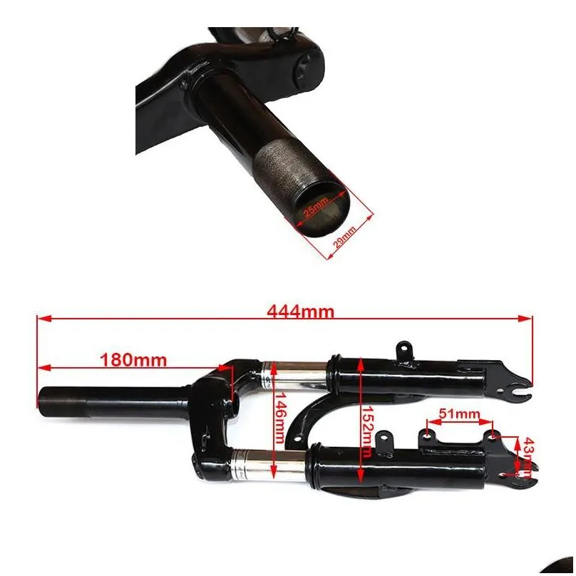 parts 10 inch 12 suspension front fork is suitable for absorber of motorcycle mountain bike electric scooter