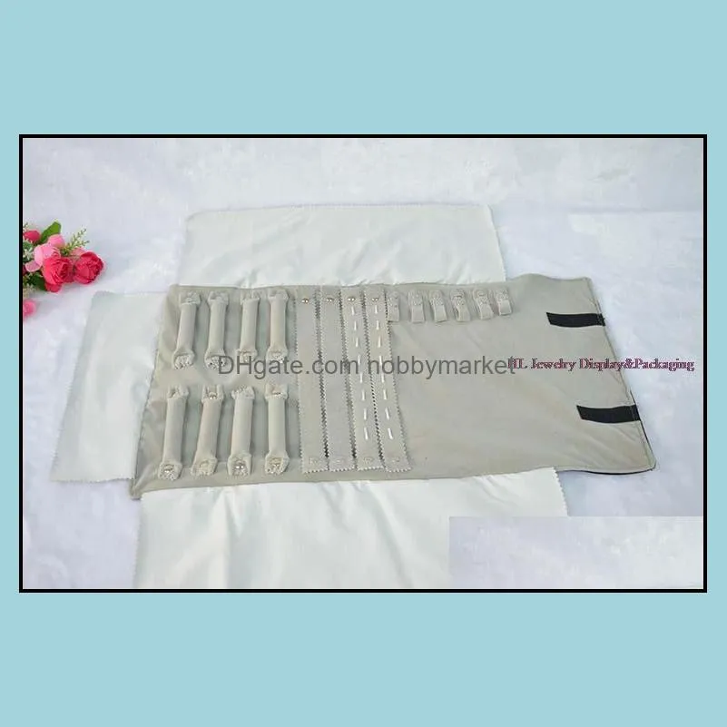 Free shipping manufacturer Jewelry display jewelry roll for multi item travel roll