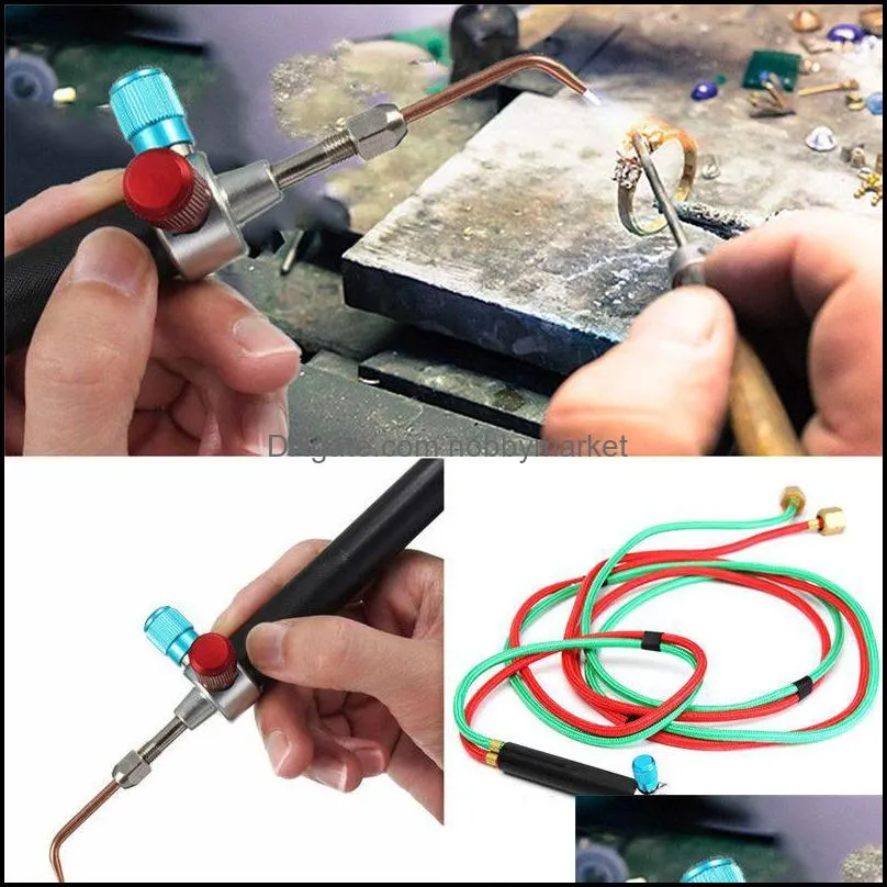 5 Tips In Box Micro Mini Gas Little Torch Welding Soldering Kit Copper And Aluminum Jewelry Repair Making Tools