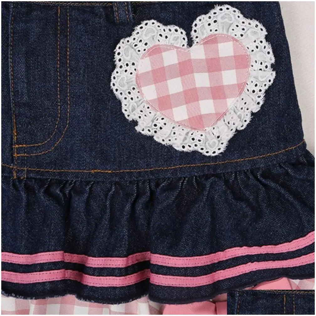 skirts preppy style lolita kawaii japanese sweet mini women harajuku cute ball gown denim skater y2k high waist lace cake 230615